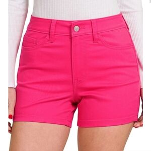 NWOT ZENANA 3X HIGH RISE HOT PINK SHORTS